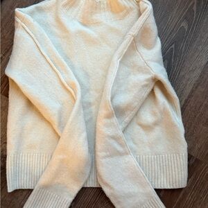 Everlane Cream Turtleneck Sweater
